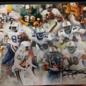 5 Miami Dolpins Mini Autographed Posters